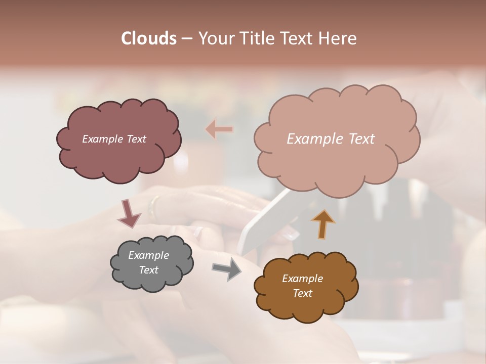 A Manicure Is In A Beauty Salon PowerPoint Template