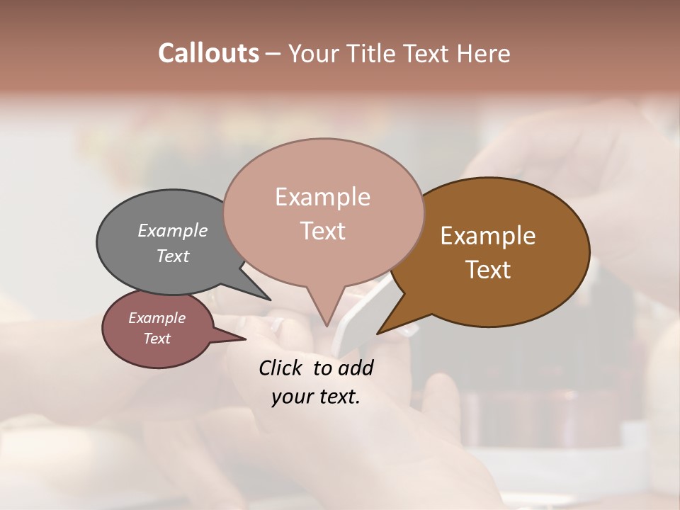 A Manicure Is In A Beauty Salon PowerPoint Template