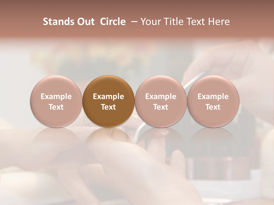 A Manicure Is In A Beauty Salon PowerPoint Template