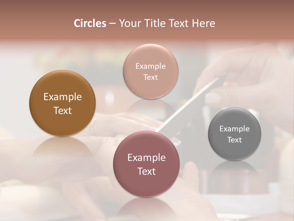 A Manicure Is In A Beauty Salon PowerPoint Template