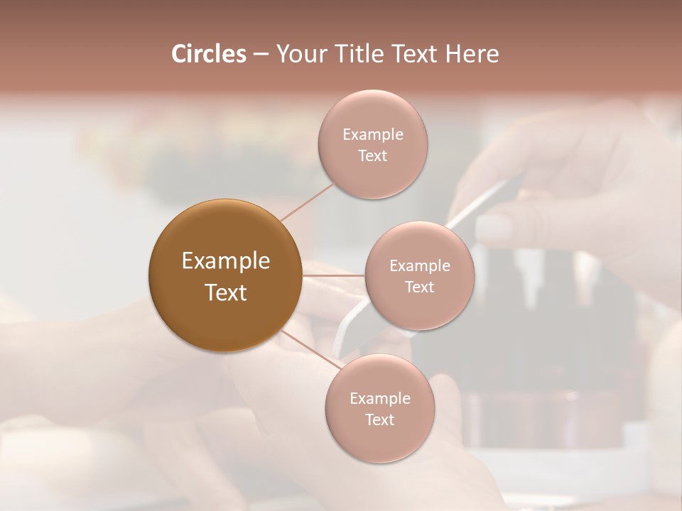 A Manicure Is In A Beauty Salon PowerPoint Template