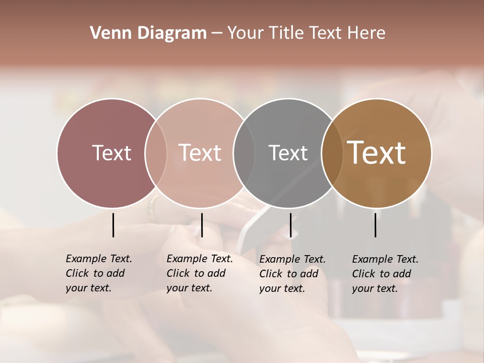 A Manicure Is In A Beauty Salon PowerPoint Template