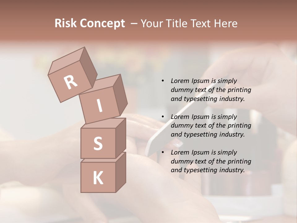 A Manicure Is In A Beauty Salon PowerPoint Template