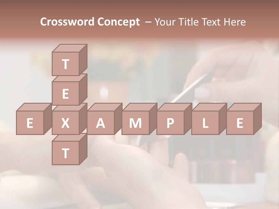 A Manicure Is In A Beauty Salon PowerPoint Template