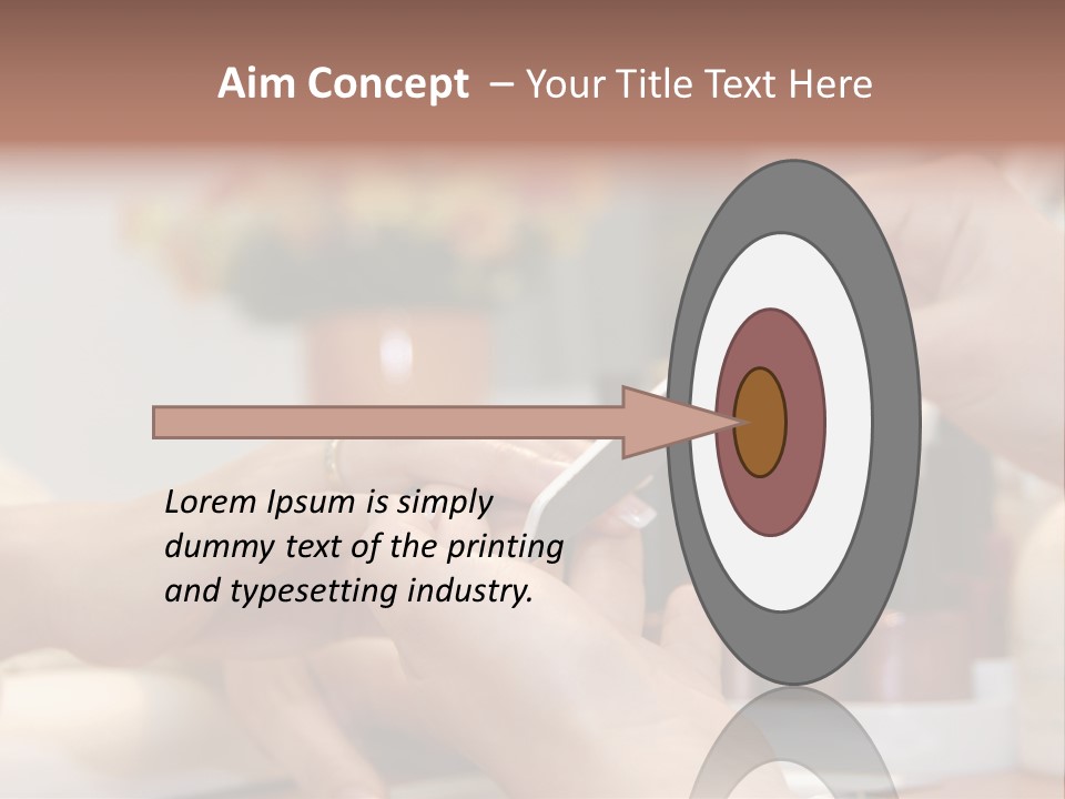 A Manicure Is In A Beauty Salon PowerPoint Template