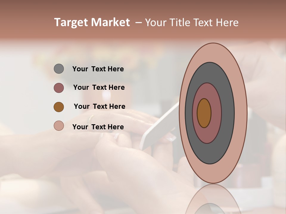 A Manicure Is In A Beauty Salon PowerPoint Template