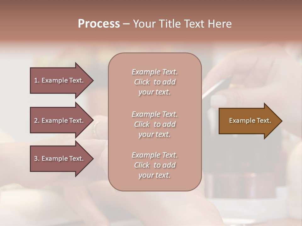 A Manicure Is In A Beauty Salon PowerPoint Template