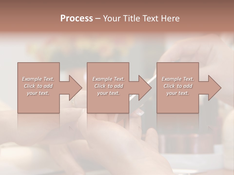 A Manicure Is In A Beauty Salon PowerPoint Template