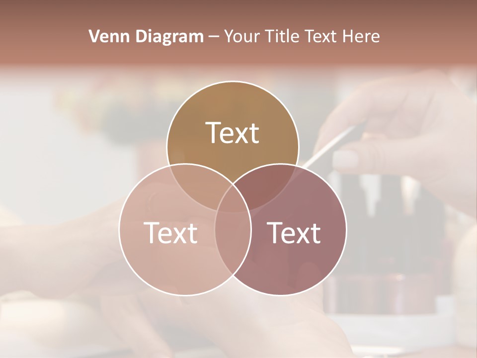 A Manicure Is In A Beauty Salon PowerPoint Template