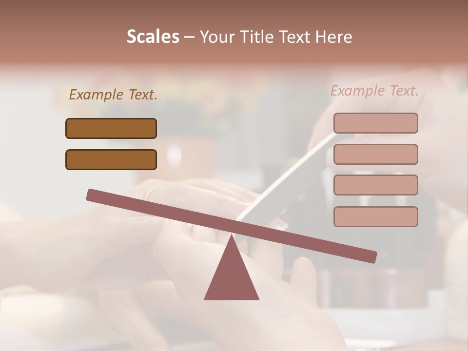 A Manicure Is In A Beauty Salon PowerPoint Template