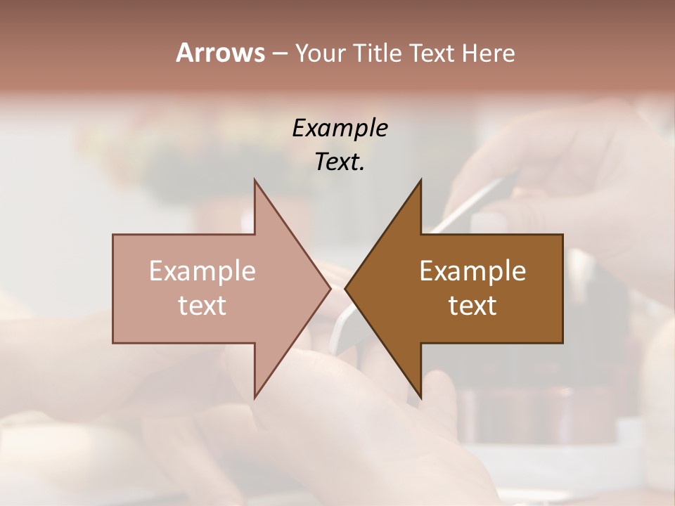 A Manicure Is In A Beauty Salon PowerPoint Template