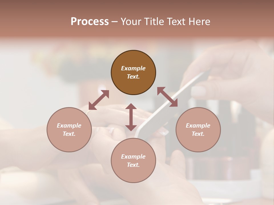 A Manicure Is In A Beauty Salon PowerPoint Template