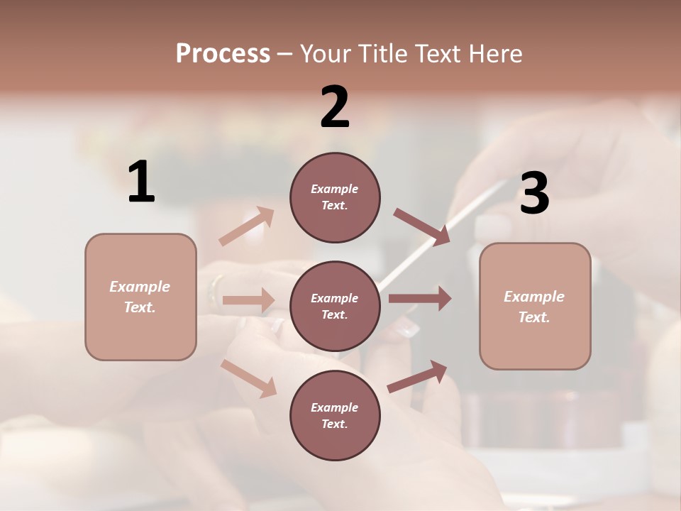 A Manicure Is In A Beauty Salon PowerPoint Template