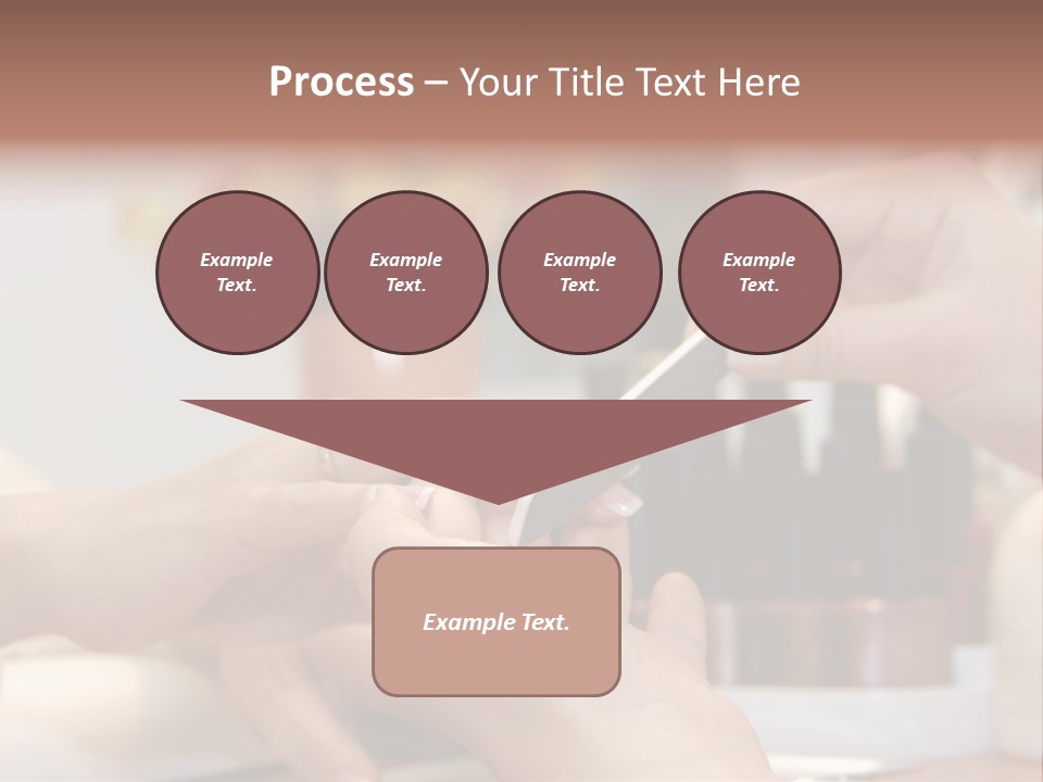 A Manicure Is In A Beauty Salon PowerPoint Template