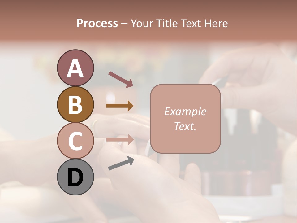 A Manicure Is In A Beauty Salon PowerPoint Template
