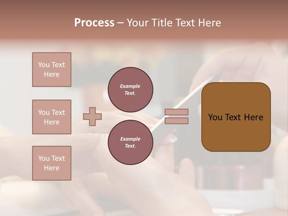 A Manicure Is In A Beauty Salon PowerPoint Template