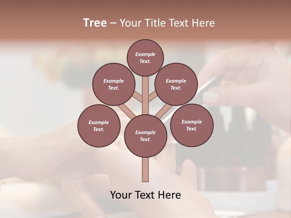 A Manicure Is In A Beauty Salon PowerPoint Template