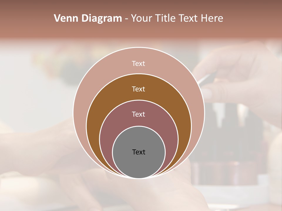 A Manicure Is In A Beauty Salon PowerPoint Template