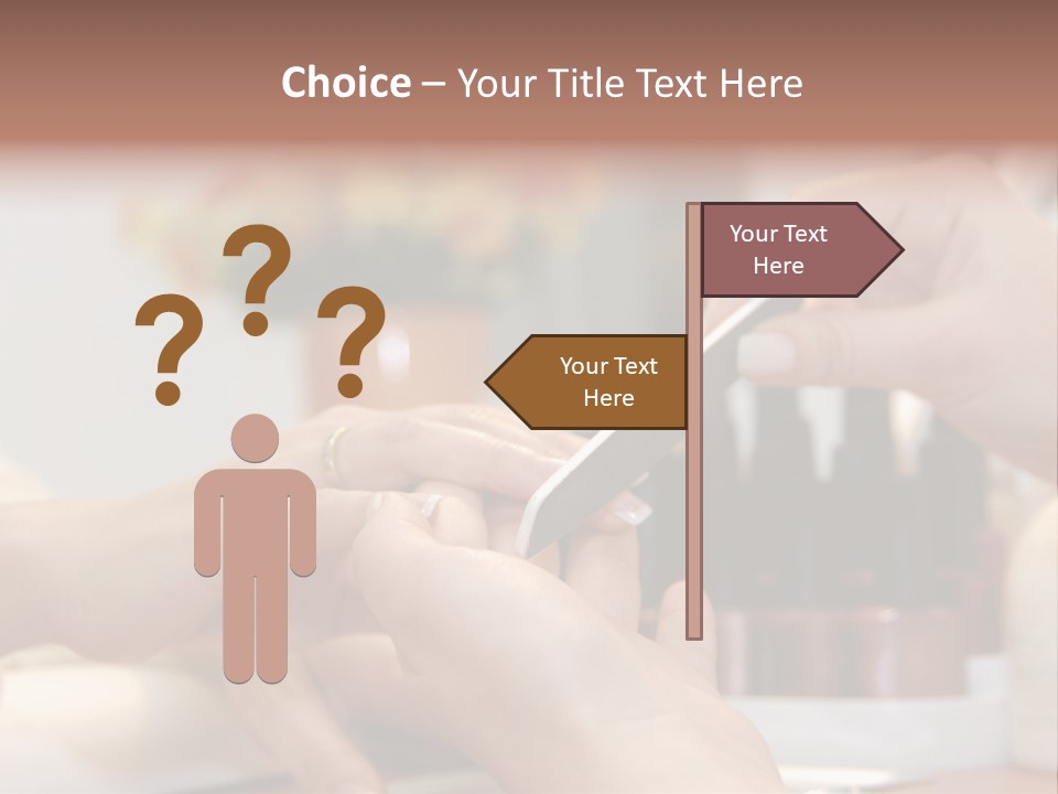 A Manicure Is In A Beauty Salon PowerPoint Template