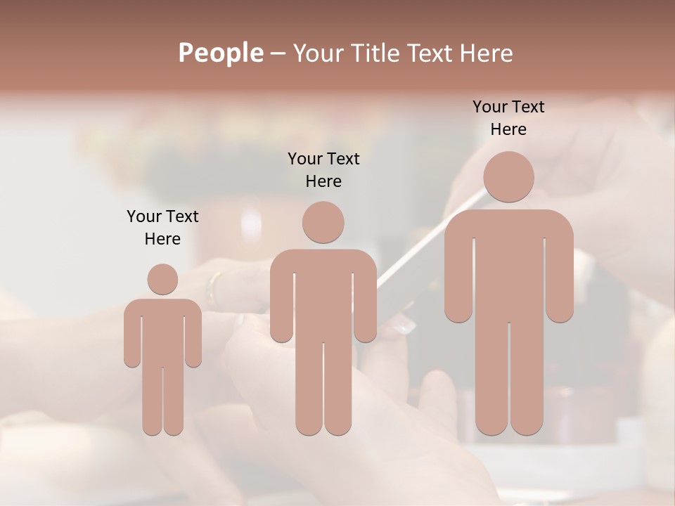 A Manicure Is In A Beauty Salon PowerPoint Template