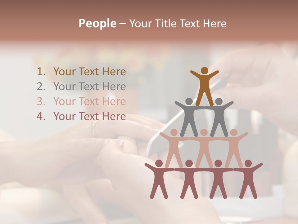 A Manicure Is In A Beauty Salon PowerPoint Template