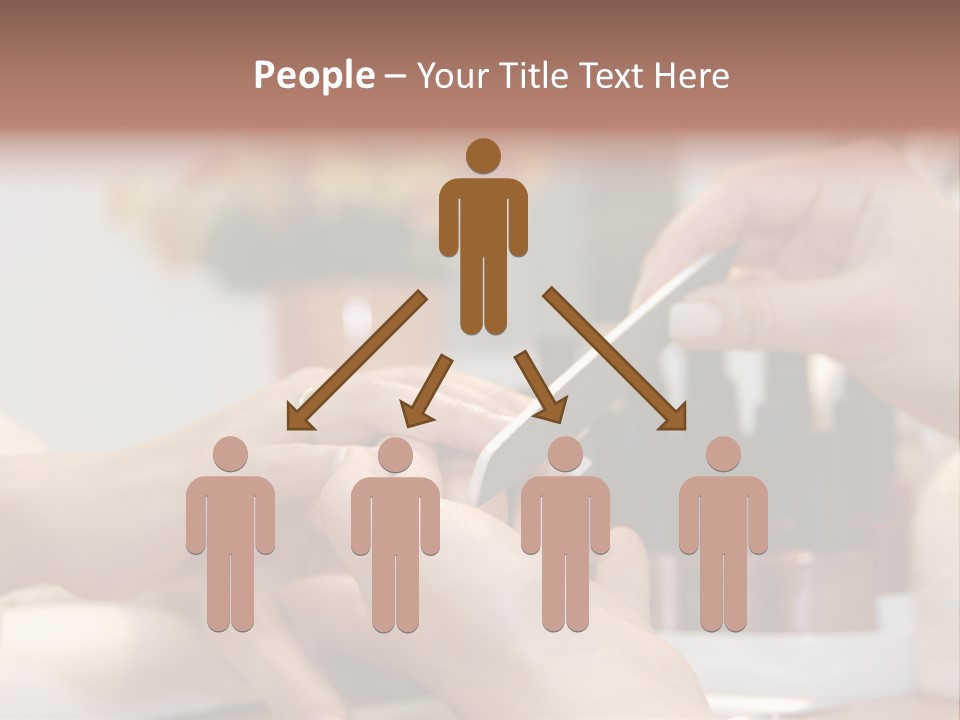 A Manicure Is In A Beauty Salon PowerPoint Template