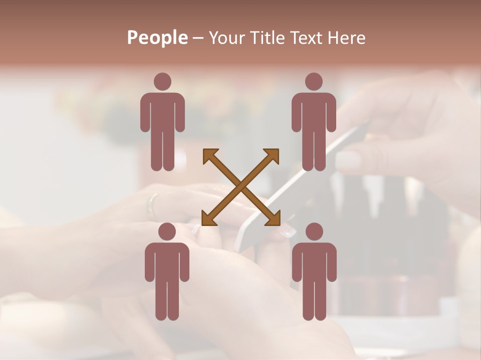 A Manicure Is In A Beauty Salon PowerPoint Template