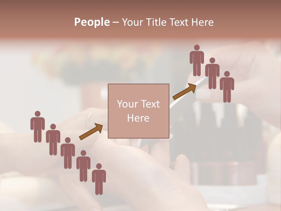 A Manicure Is In A Beauty Salon PowerPoint Template