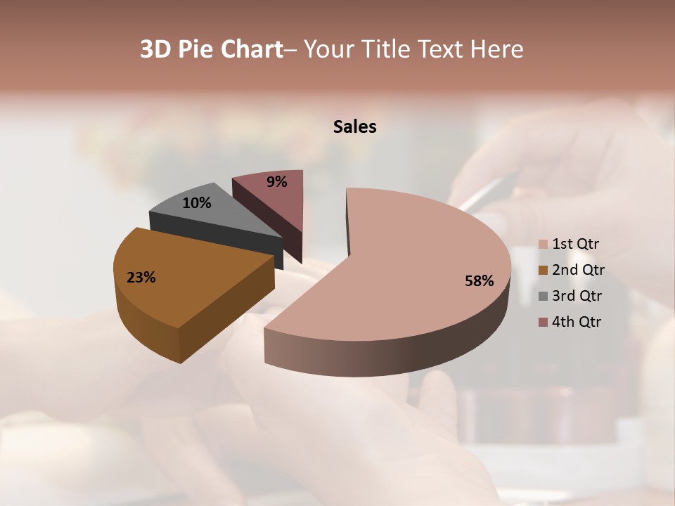 A Manicure Is In A Beauty Salon PowerPoint Template