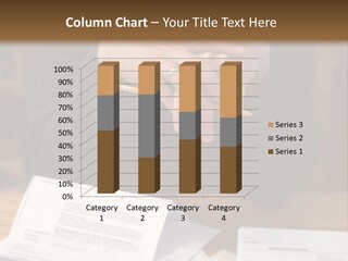 Man In Despair Over Bills PowerPoint Template