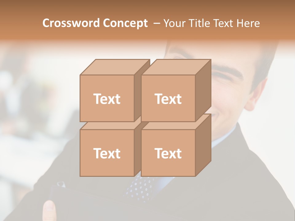 Orange Departing Flights Sign With Arrow PowerPoint Template