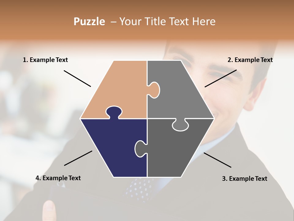 Orange Departing Flights Sign With Arrow PowerPoint Template