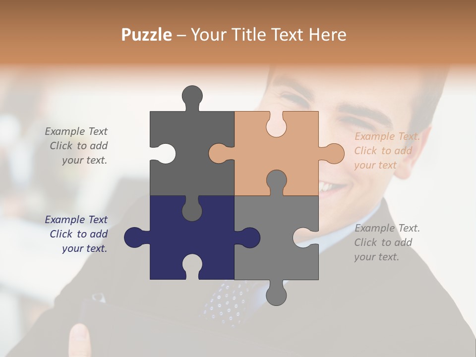 Orange Departing Flights Sign With Arrow PowerPoint Template