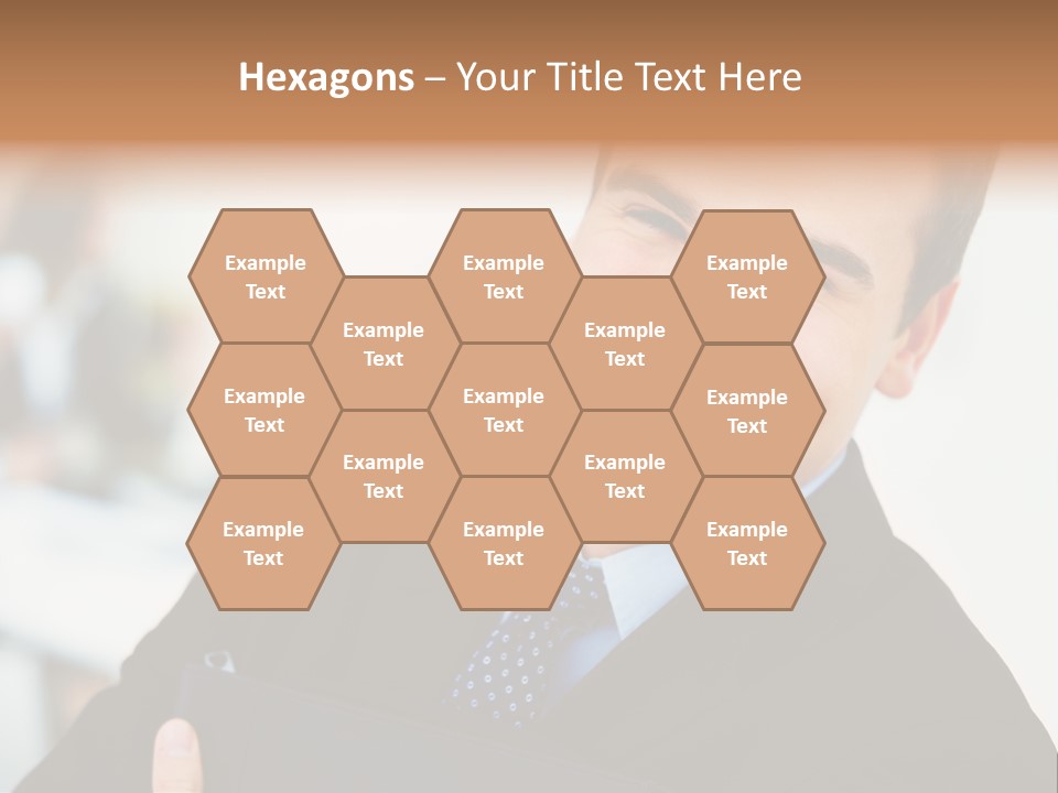 Orange Departing Flights Sign With Arrow PowerPoint Template