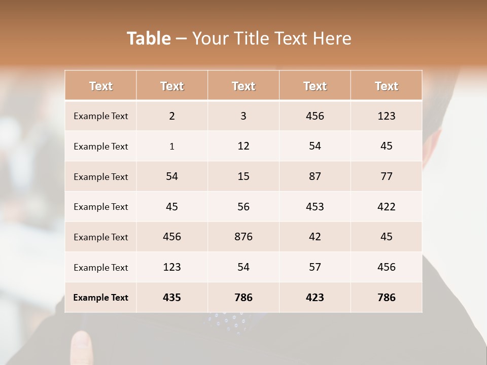 Orange Departing Flights Sign With Arrow PowerPoint Template