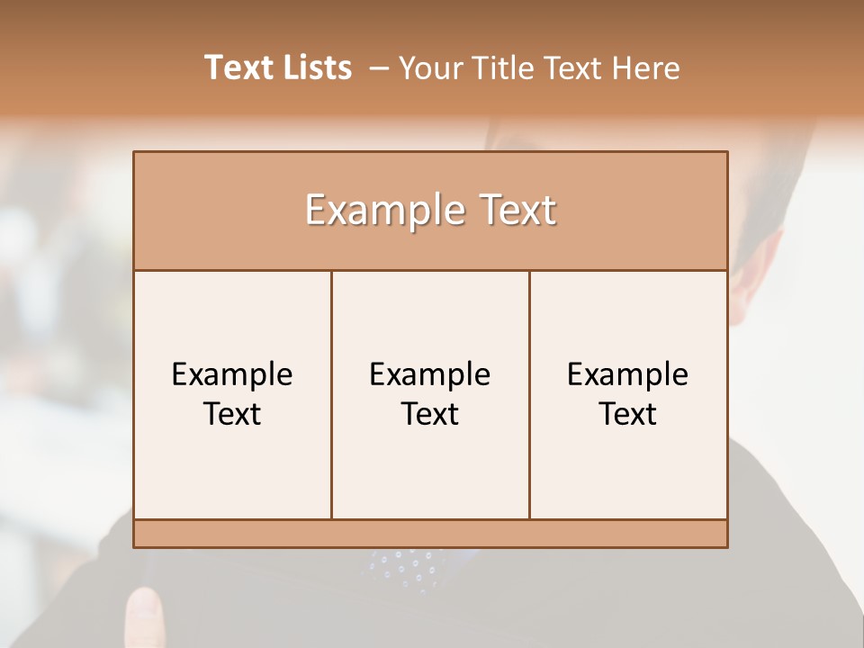 Orange Departing Flights Sign With Arrow PowerPoint Template