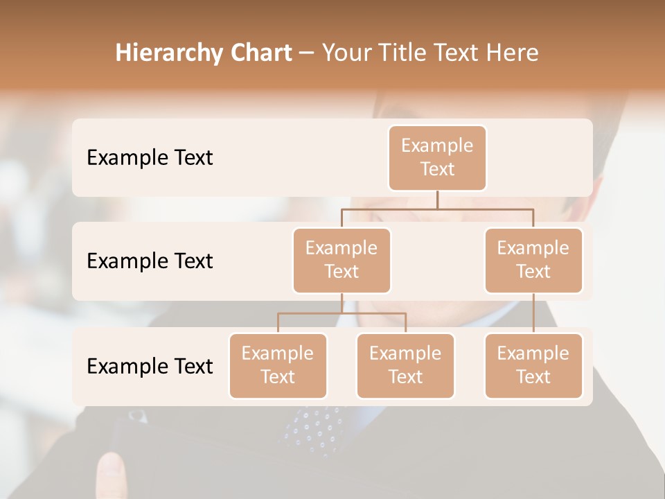 Orange Departing Flights Sign With Arrow PowerPoint Template
