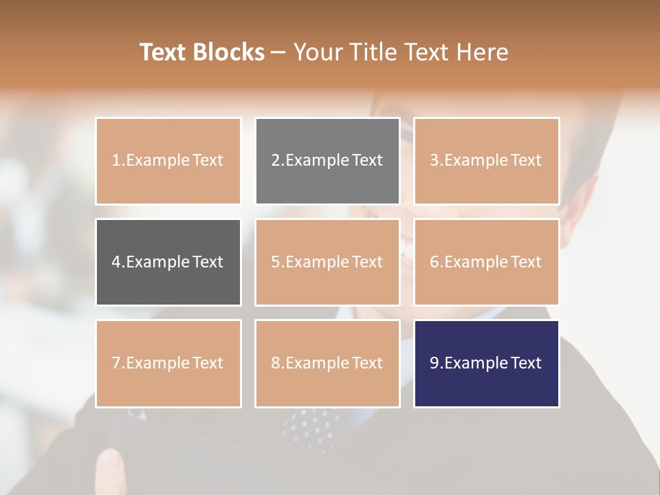 Orange Departing Flights Sign With Arrow PowerPoint Template