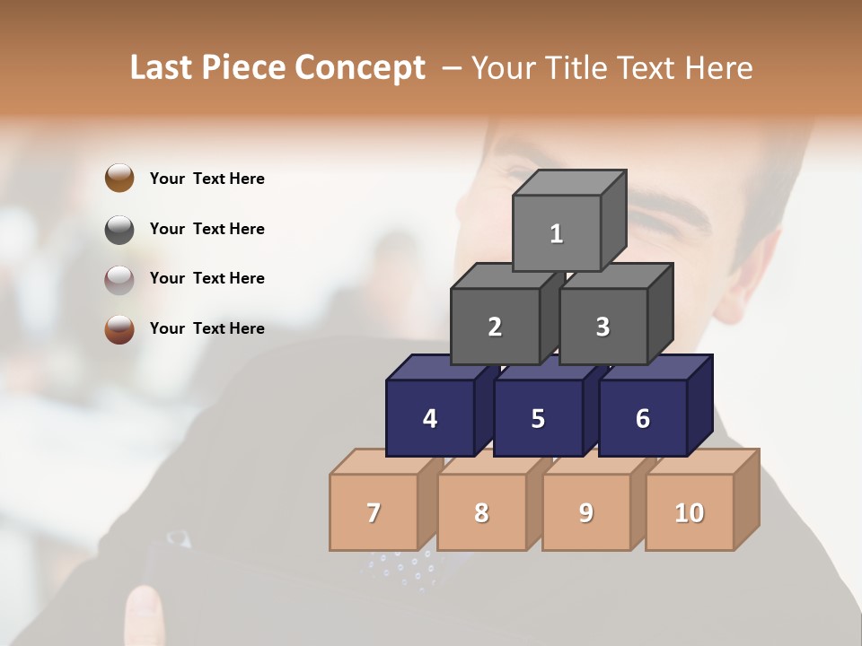 Orange Departing Flights Sign With Arrow PowerPoint Template