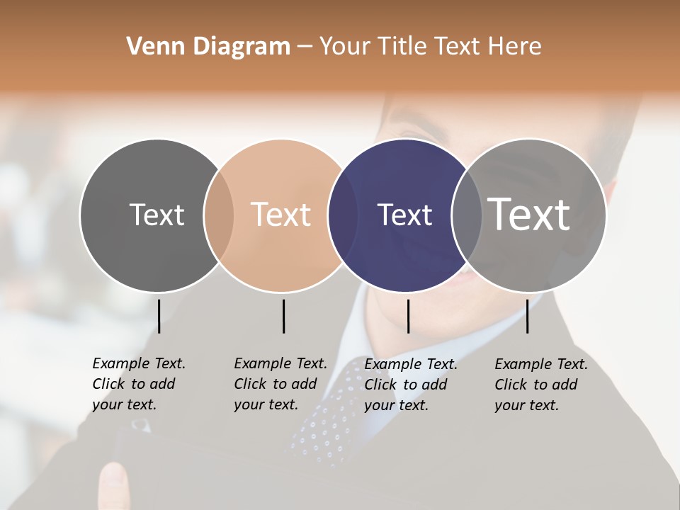 Orange Departing Flights Sign With Arrow PowerPoint Template