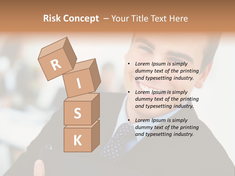 Orange Departing Flights Sign With Arrow PowerPoint Template