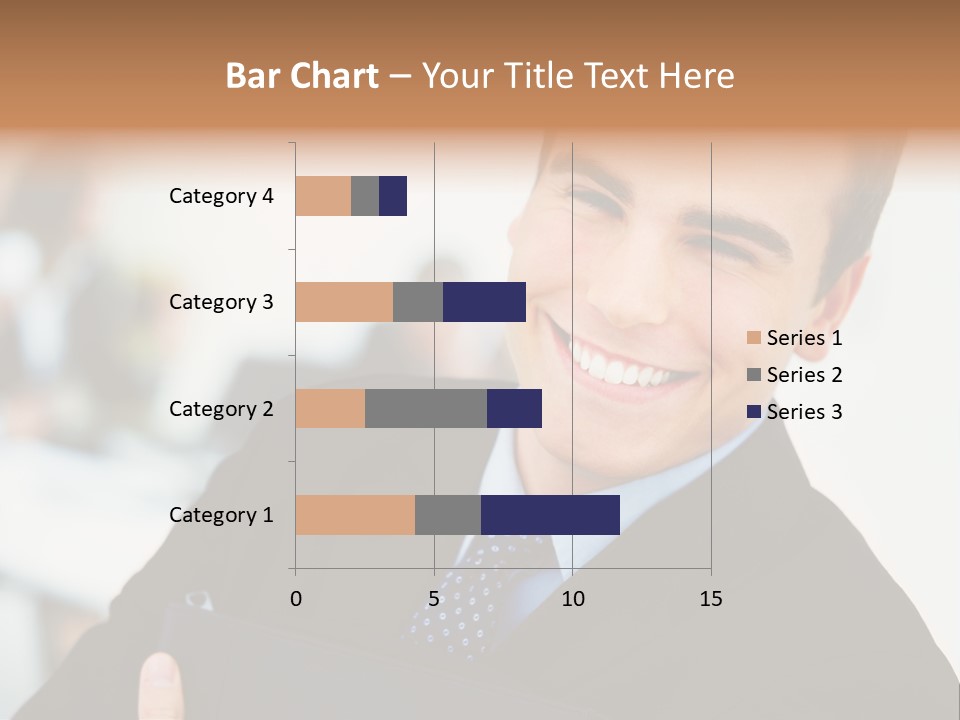 Orange Departing Flights Sign With Arrow PowerPoint Template