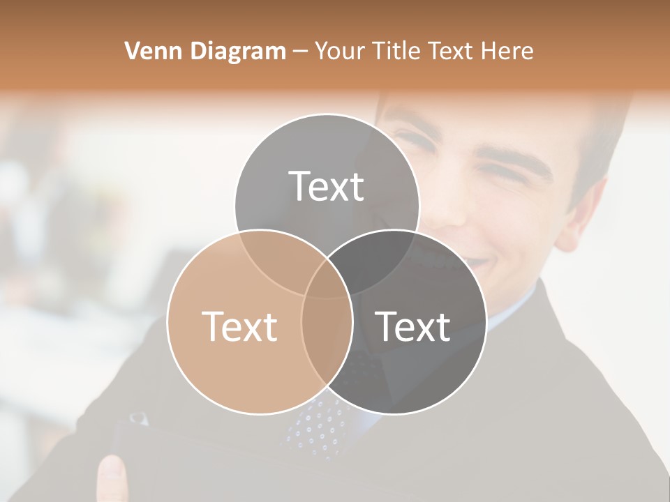 Orange Departing Flights Sign With Arrow PowerPoint Template