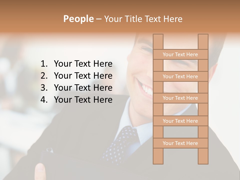 Orange Departing Flights Sign With Arrow PowerPoint Template