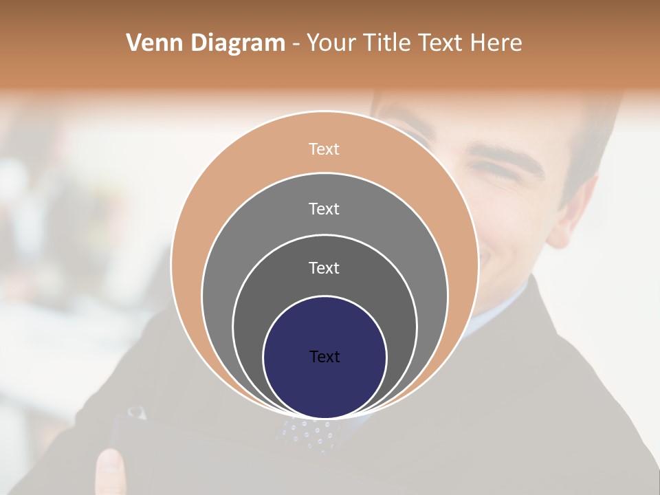 Orange Departing Flights Sign With Arrow PowerPoint Template