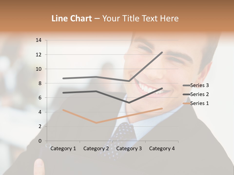 Orange Departing Flights Sign With Arrow PowerPoint Template