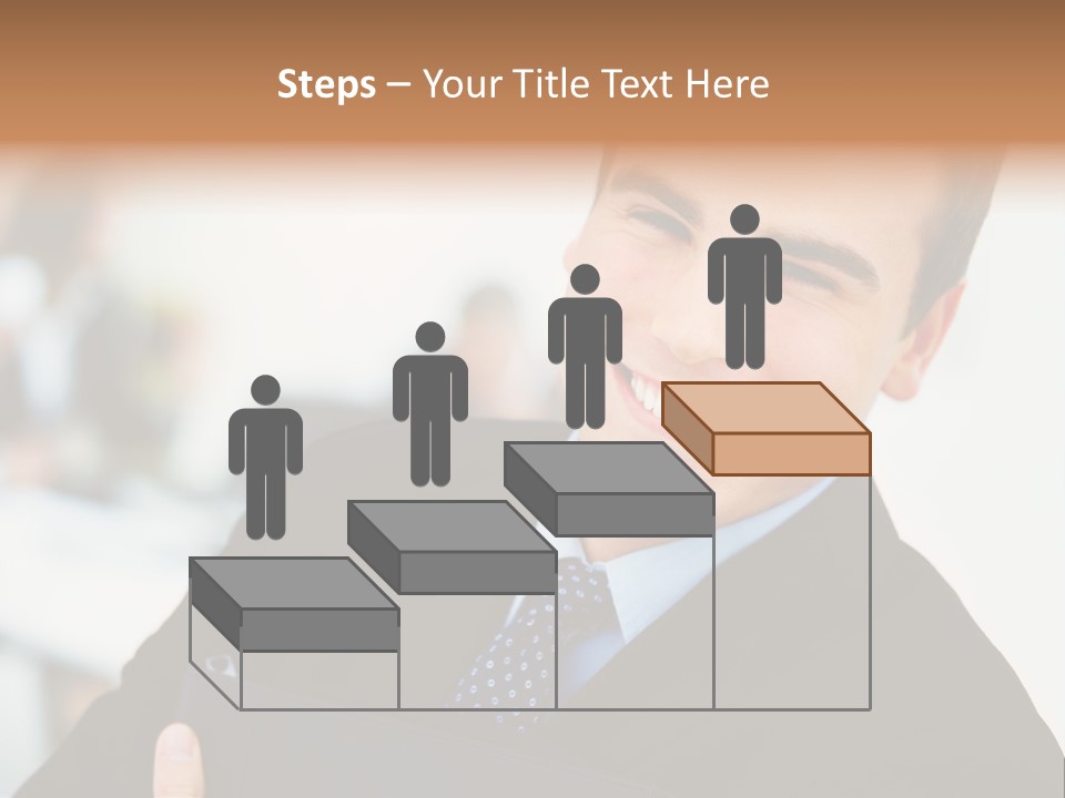 Orange Departing Flights Sign With Arrow PowerPoint Template