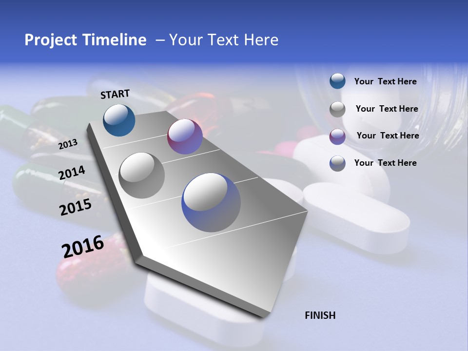Rugged Cross Under A Ray Of Sunshine Through Clouds. PowerPoint Template