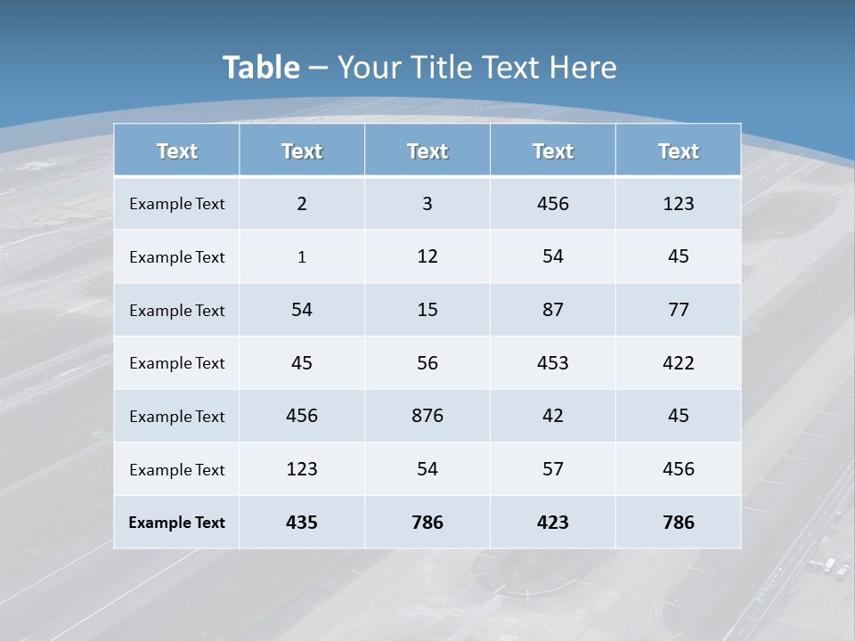 An Aerial View Of An Airport With Planes PowerPoint Template