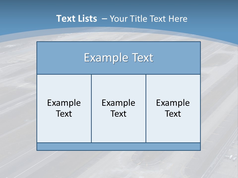 An Aerial View Of An Airport With Planes PowerPoint Template